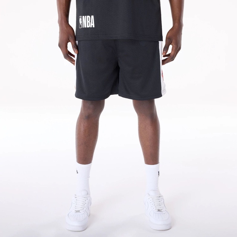 Chicago Bulls NBA Graphic Black Mesh Shorts XS