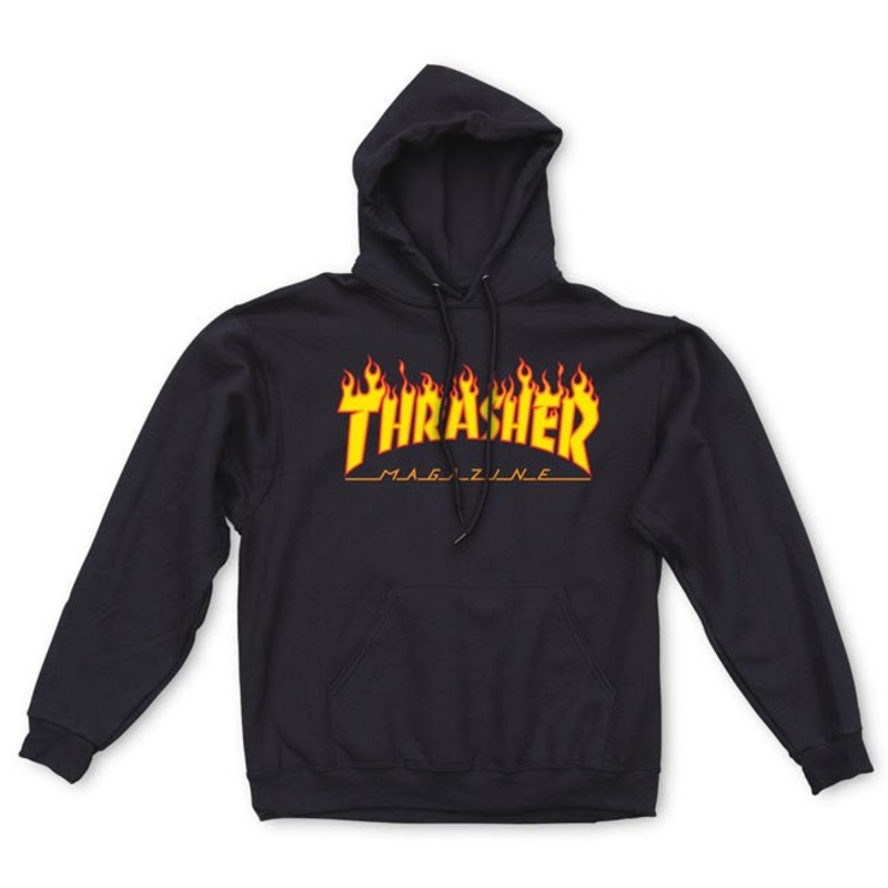 Thrasher Flame Logo Hood (Black) m