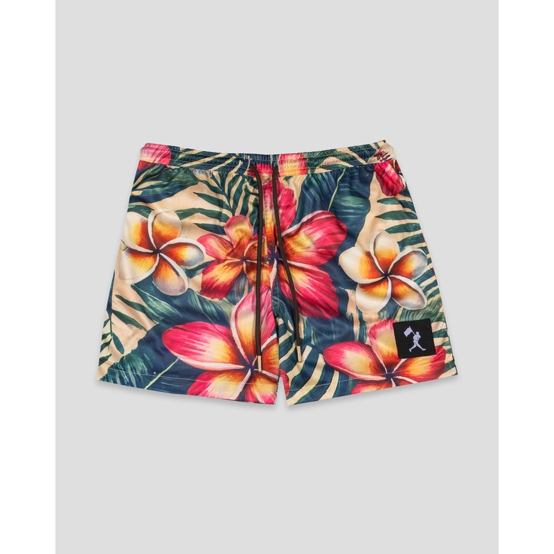 Aloha Ball Diamond Air Mesh Shorts – Plumeria Small