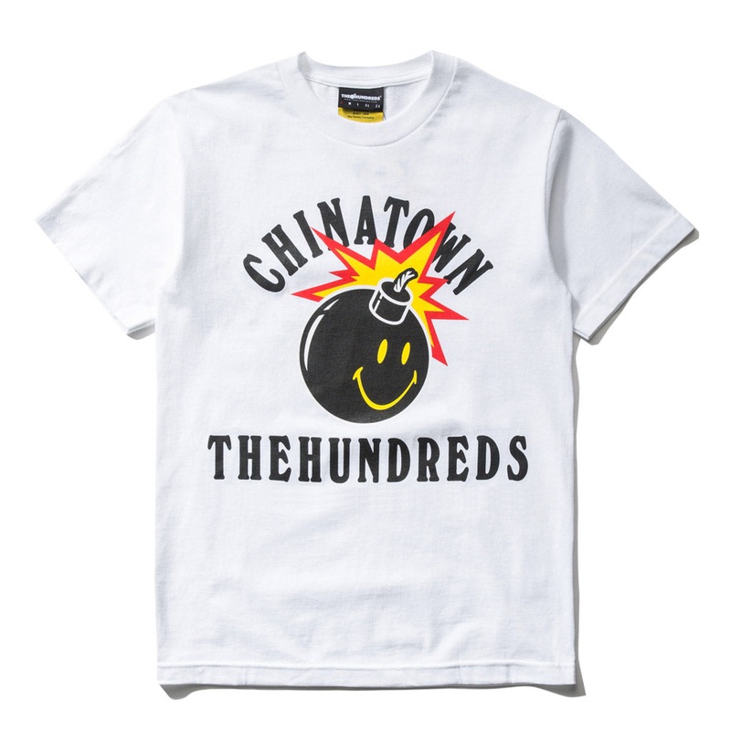 The Hundreds x Chinatown Market Happy Adam T-Shirt (White) m