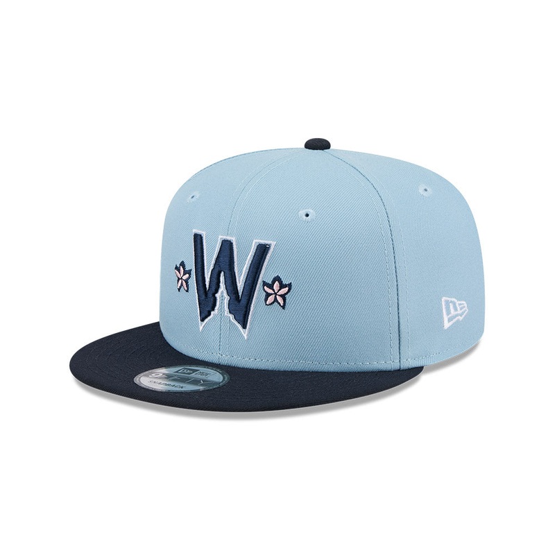 Washington Nationals New Era 2025 City Connect 9FIFTY Snapback Hat – Light Blue/Navy