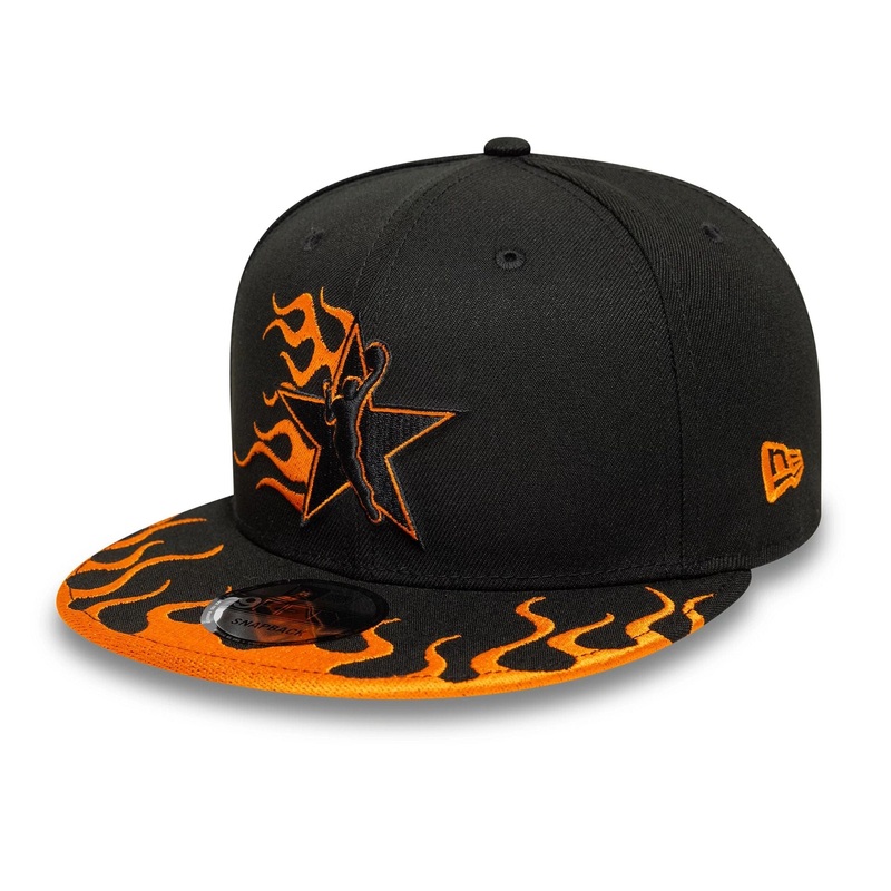 WNBA 2025 All Star Game Logo Black 9FIFTY Snapback Adjustable Cap OSFM