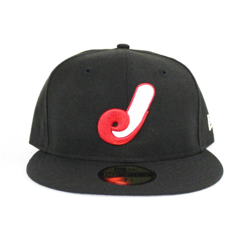 1987 Jacksonville Expos New Era 59Fifty Fitted Hats (Black Gray Under Brim) 7