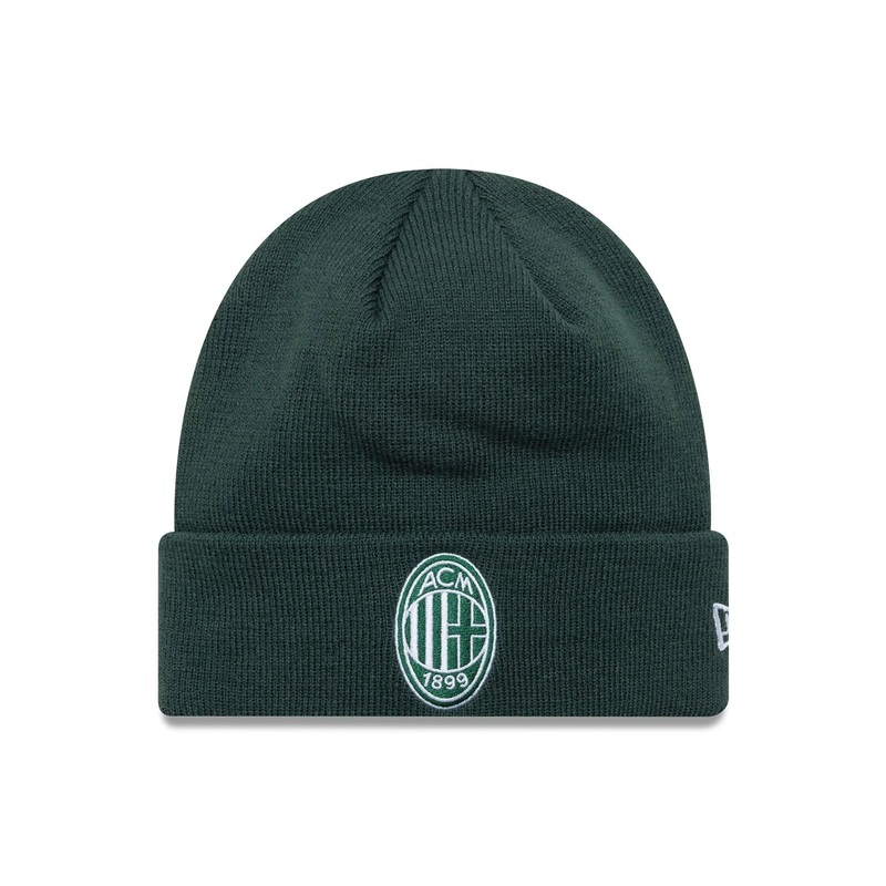 AC Milan Seasonal Dark Green Cuff Knit Beanie Hat OSFM