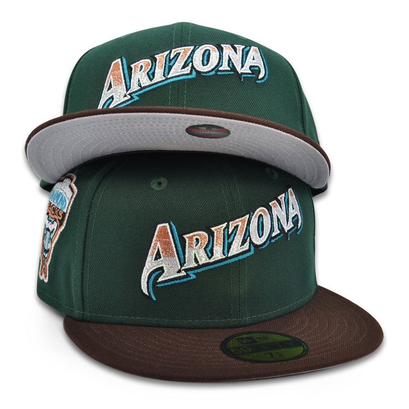 Arizona Diamondbacks “CAMPO VERDE” Exclusive New Era 59Fifty Fitted Hat – Dark Green/Burntwood 6 7/8