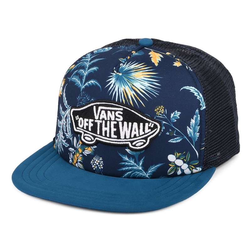 Vans Hats Classic Patch Plus Trucker Cap – Blue-Mix Adjustable