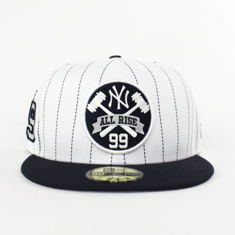Aaron Judge 99 New York Yankees New Era 59Fifty Fitted Hats (Pin Gray Under Brim) 7