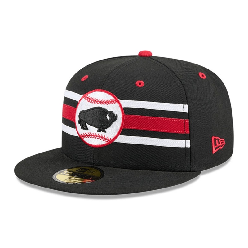 Buffalo Bisons MiLB Theme Night Black 59FIFTY Fitted Cap 6 7/8