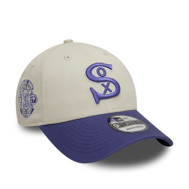 Chicago White Sox World Series Patch Cream 9FORTY Adjustable Cap OSFM