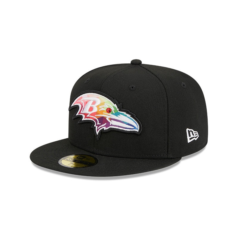Baltimore Ravens New Era 2023 NFL Crucial Catch 59FIFTY Fitted Hat – Black/Pink 7