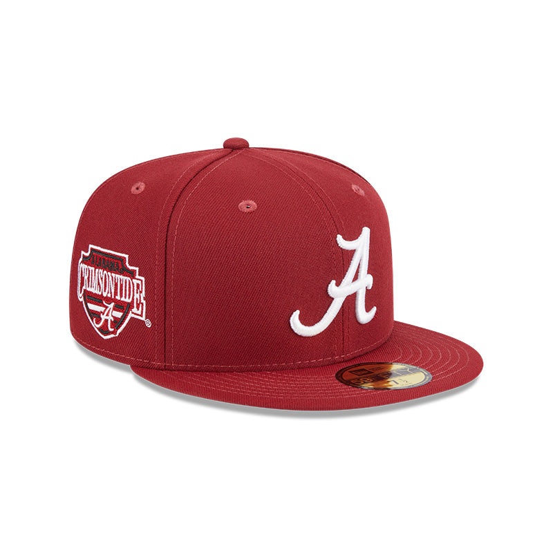 Alabama Crimson Tide New Era NCAA SIDE HIT 59Fifty Fitted Hat – Crimson 7