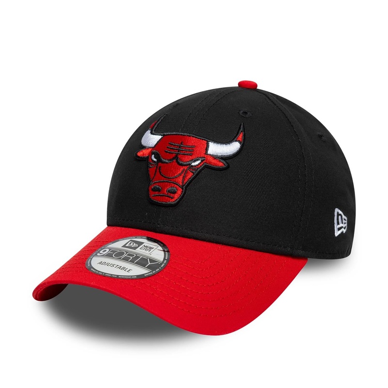 Chicago Bulls 9FORTY NBA Side Patch Black/Red Cap One Size