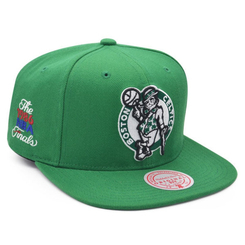 Boston Celtics 1986 NBA Finals Champions Mitchell & Ness Snapback Hat – Green