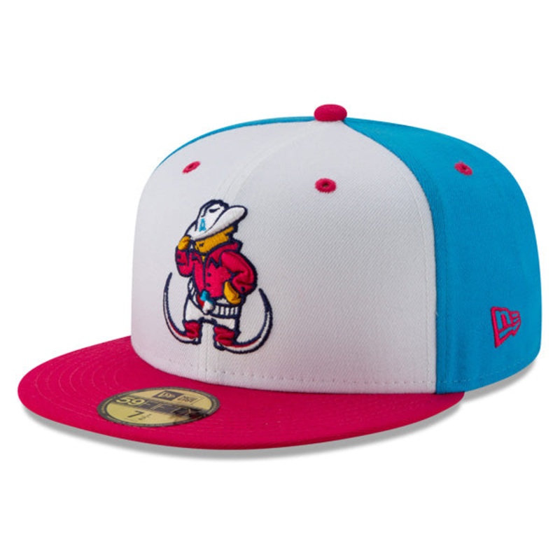 Amarillo Sod Poodles (POINTY BOTAS) New Era Copa de la Diversion (FUN CUP) 59FIFTY Fitted Hat – Vice Blue/Pink 6 7/8