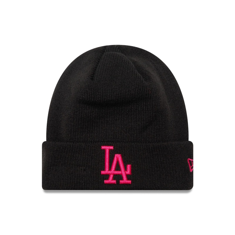 LA Dodgers League Essential Black Cuff Knit Beanie Hat OSFM