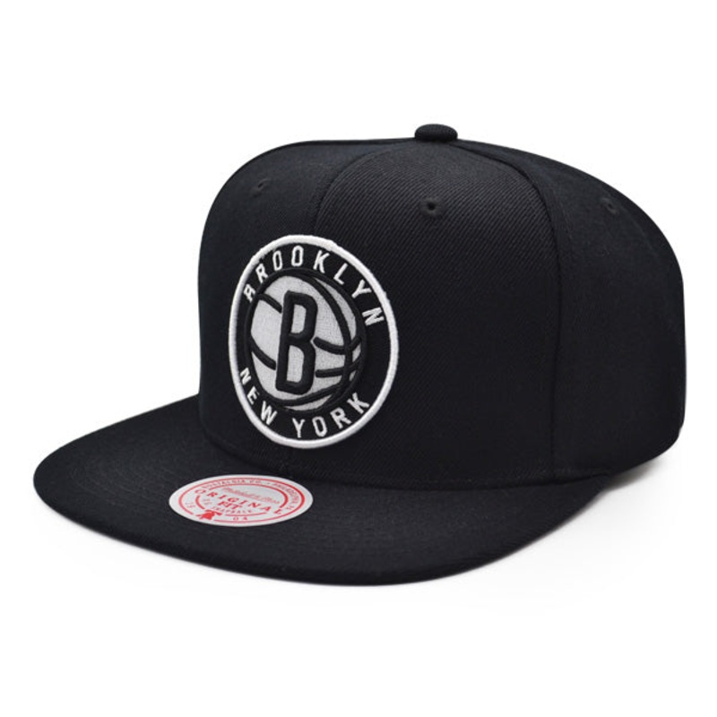 Brooklyn Nets NBA Mitchell & Ness CLASSIC BBALL Snapback Hat –  Black