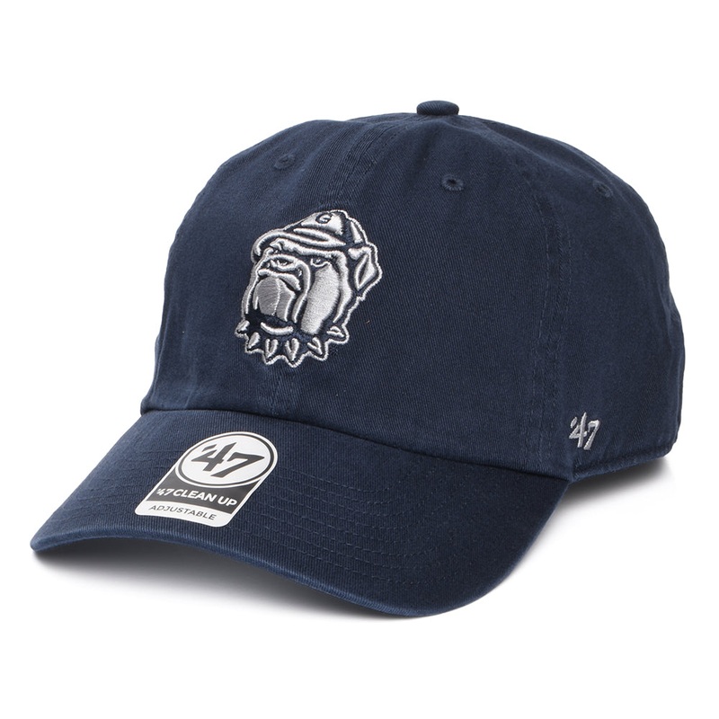 47 Brand Georgetown Hoyas Baseball Cap – NCAA Clean Up – Navy Blue Adjustable