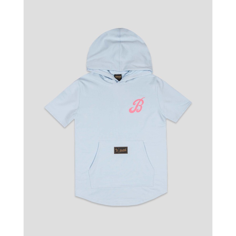 Bat Bros Short Sleeve Hoodie (Cotton Candy) – Youth Youth Small
