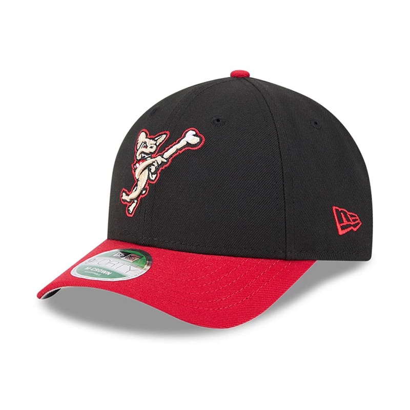 El Paso Chihuahuas MiLB AC Perf Player Replica Black 9FORTY M-Crown Adjustable Cap OSFM