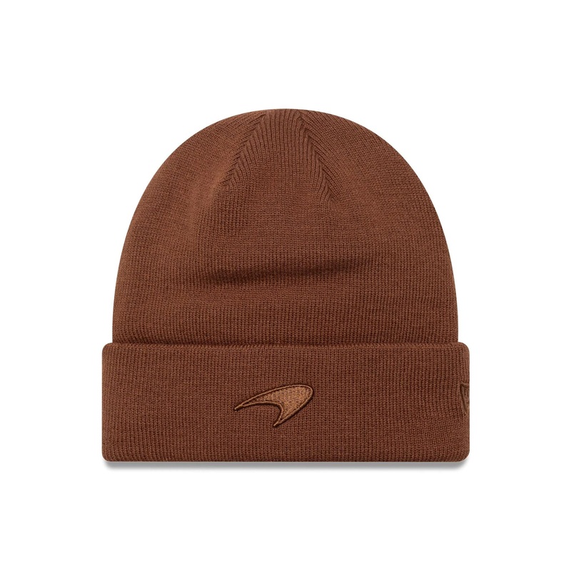 McLaren Racing Seasonal Brown Cuff Knit Beanie Hat OSFM