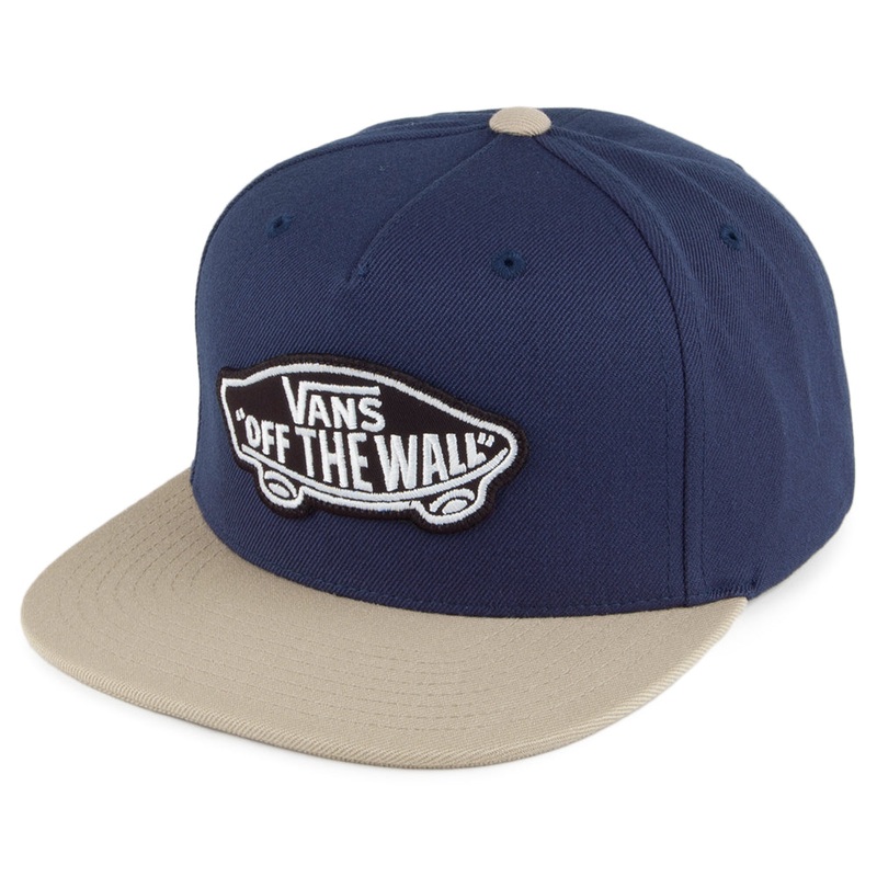 Vans Hats Classic Patch Snapback Cap – Navy-Beige Adjustable
