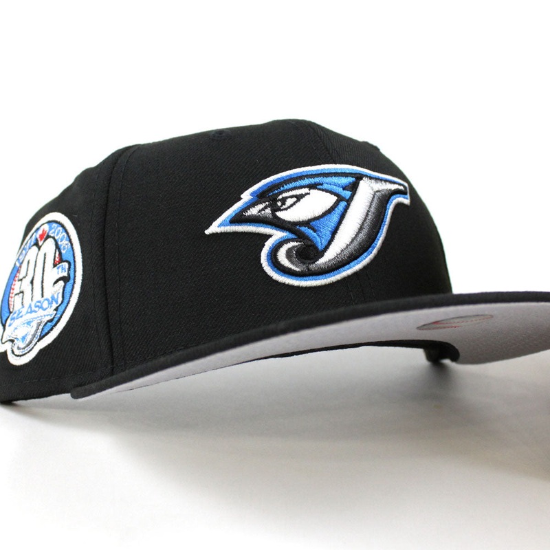 Toronto Blue Jays 30TH Anniversary New Era 59Fifty Fitted Hat (Black Grey Under Brim) 6 7/8