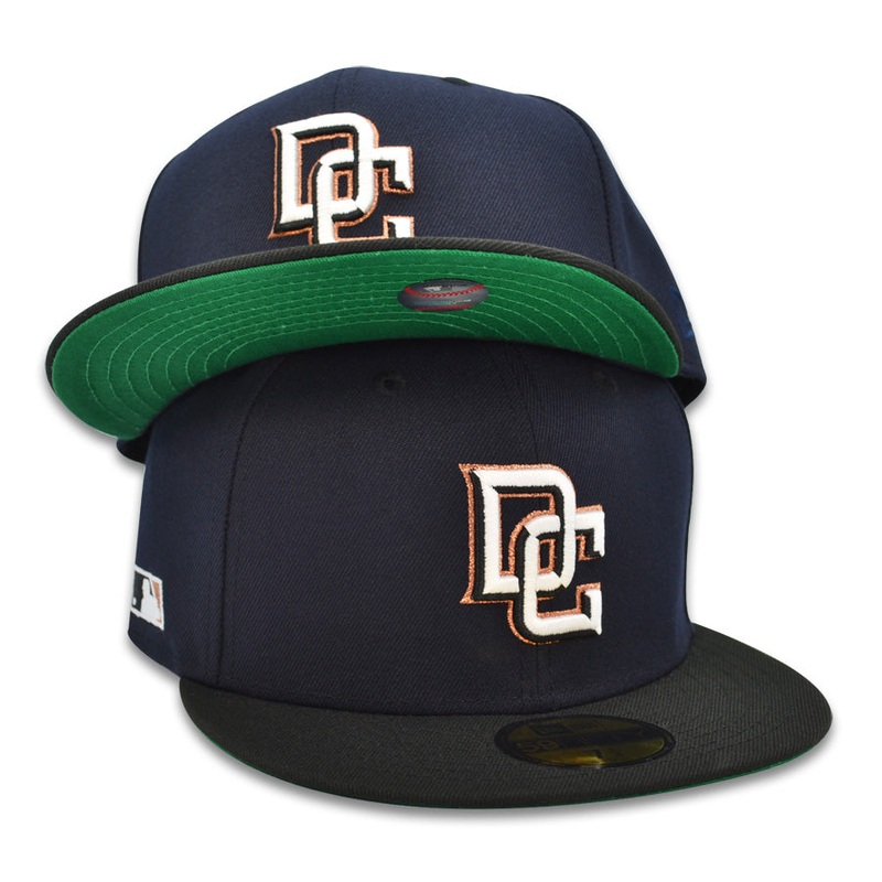 Washington Nationals DC SIDE BATTY Exclusive New Era 59Fifty Fitted Hat – Navy/Black 6 7/8