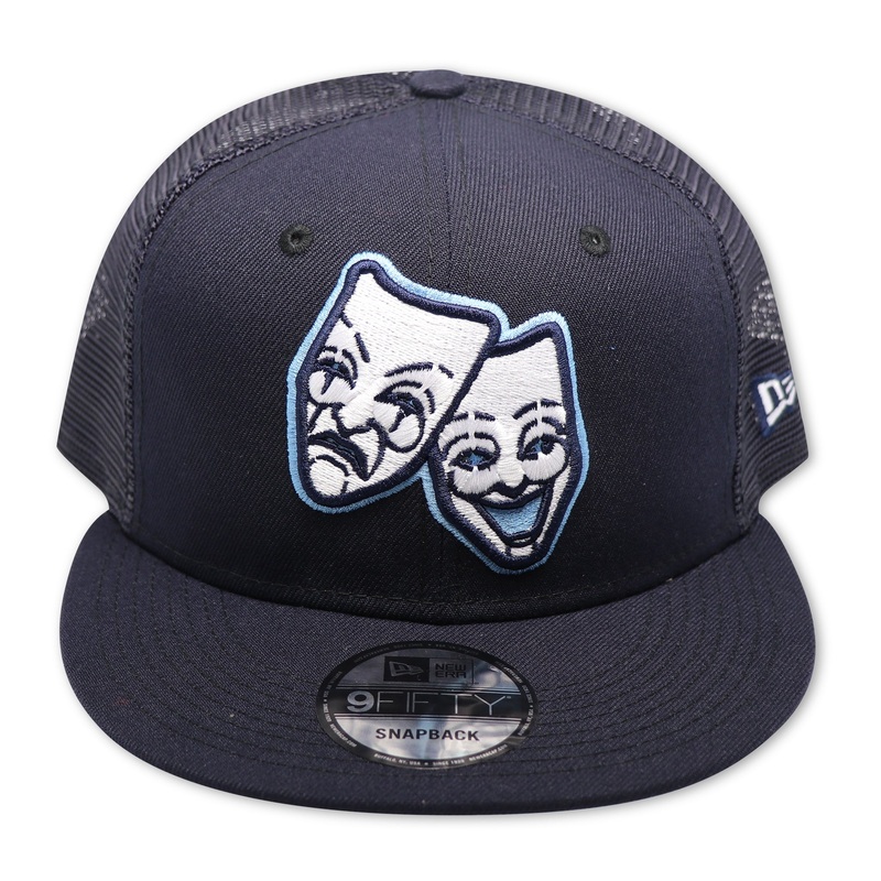 4UFACES Of LIFE (NAVY) “TRUCKER MESH” 9FIFTY SNAPBACK (SKY BOTTOM) OSA