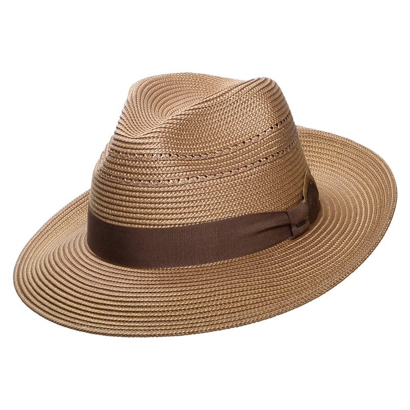 Bailey Hats Eli Fedora Hat – Light Brown S