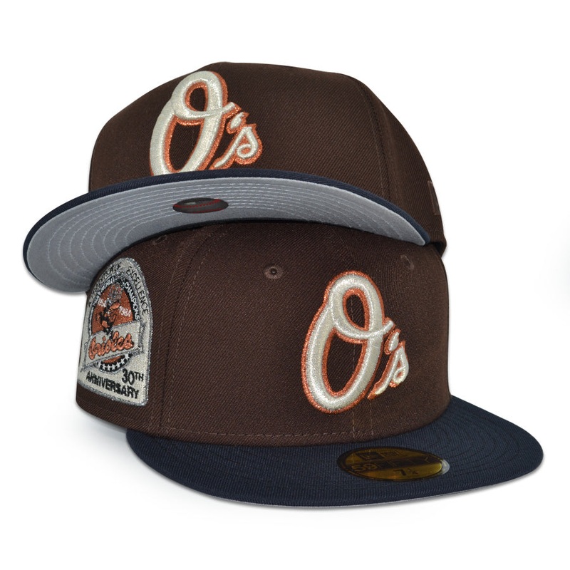 Baltimore Orioles “MARLO” Exclusive New Era 59Fifty Fitted Hat – Burntwood/Navy 6 7/8