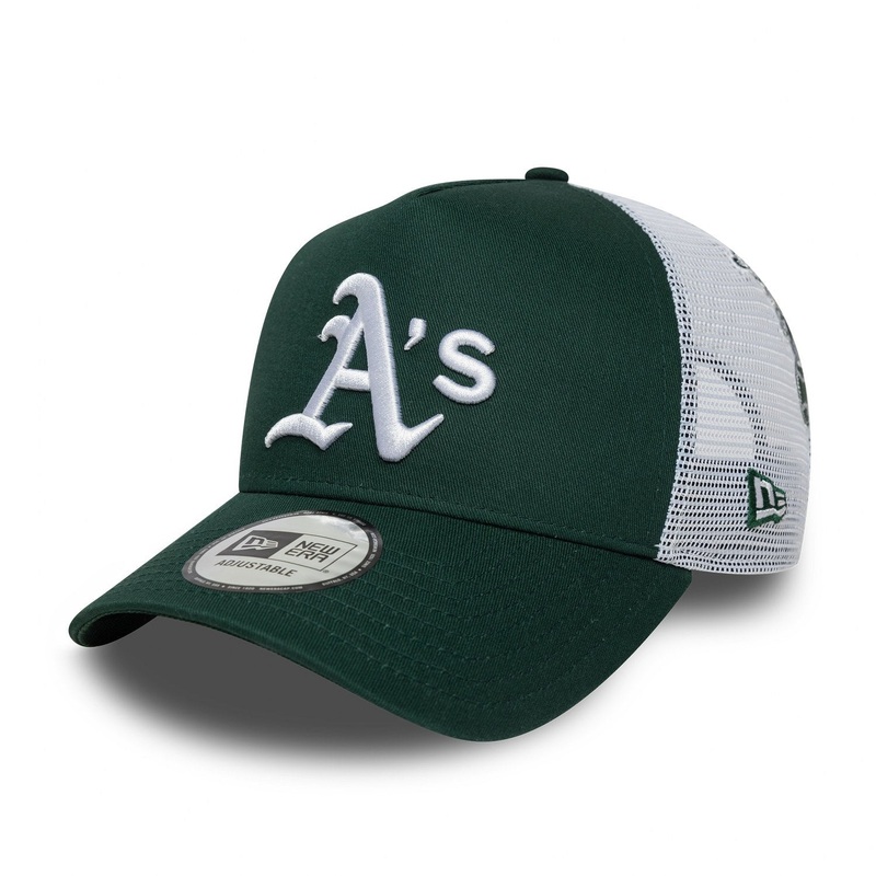 Oakland Athletics Multi Patch Green Trucker Cap One Size
