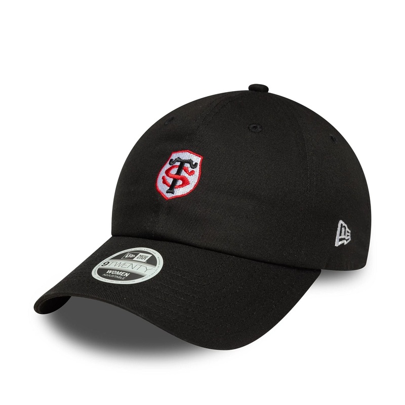 Stade Toulousain Womens Core Black Pony Tail Adjustable Cap OSFM