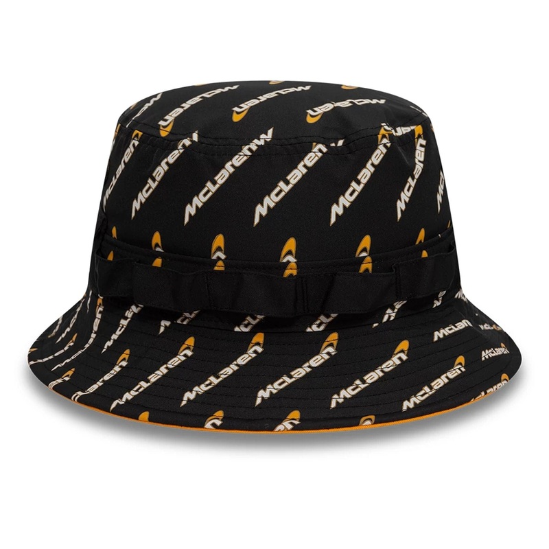 McLaren x Reiss Black Adventure Bucket Hat XS