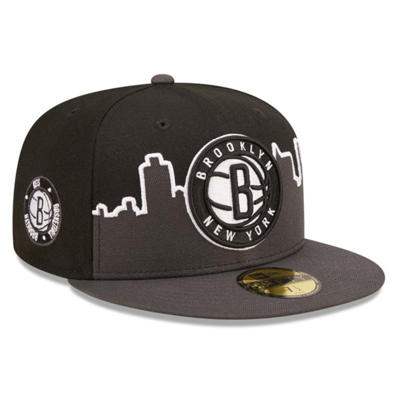 Brooklyn Nets New Era 2022 NBA Tip-Off 59FIFTY Fitted Hat – Gray/Black 7
