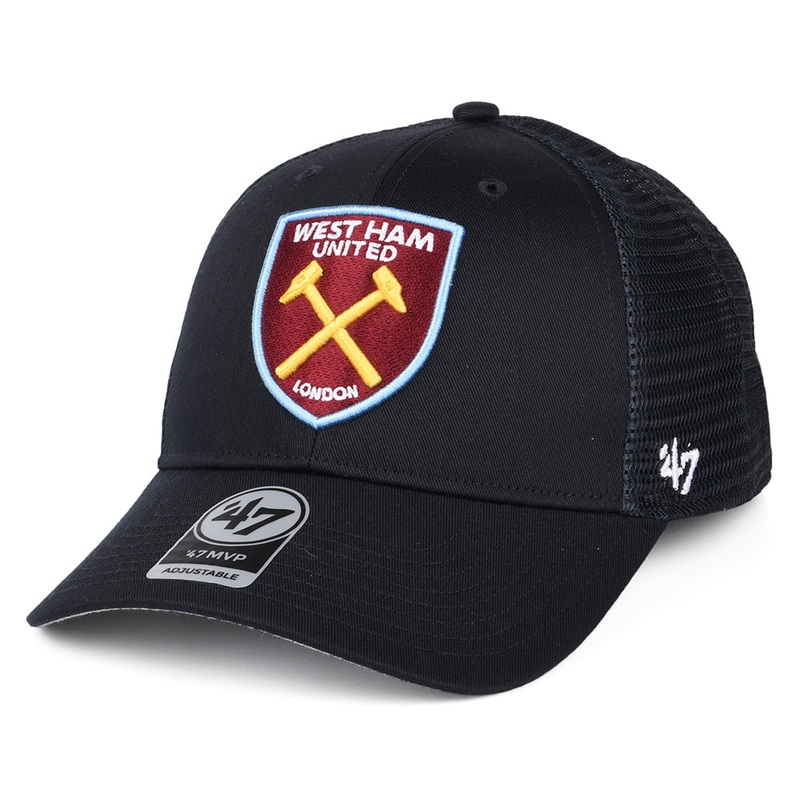 47 Brand West Ham United FC Trucker Cap – Branson MVP – Navy Blue Adjustable