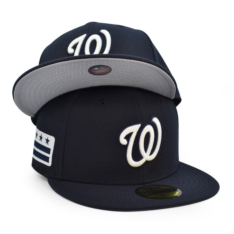 Washington Nationals CITY FLAG Exclusive New Era 59Fifty Fitted Hat – Navy 7