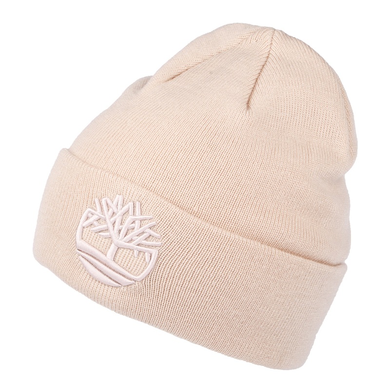 Timberland Hats Tonal 3D Embroidery Beanie Hat – Rose 1-Size