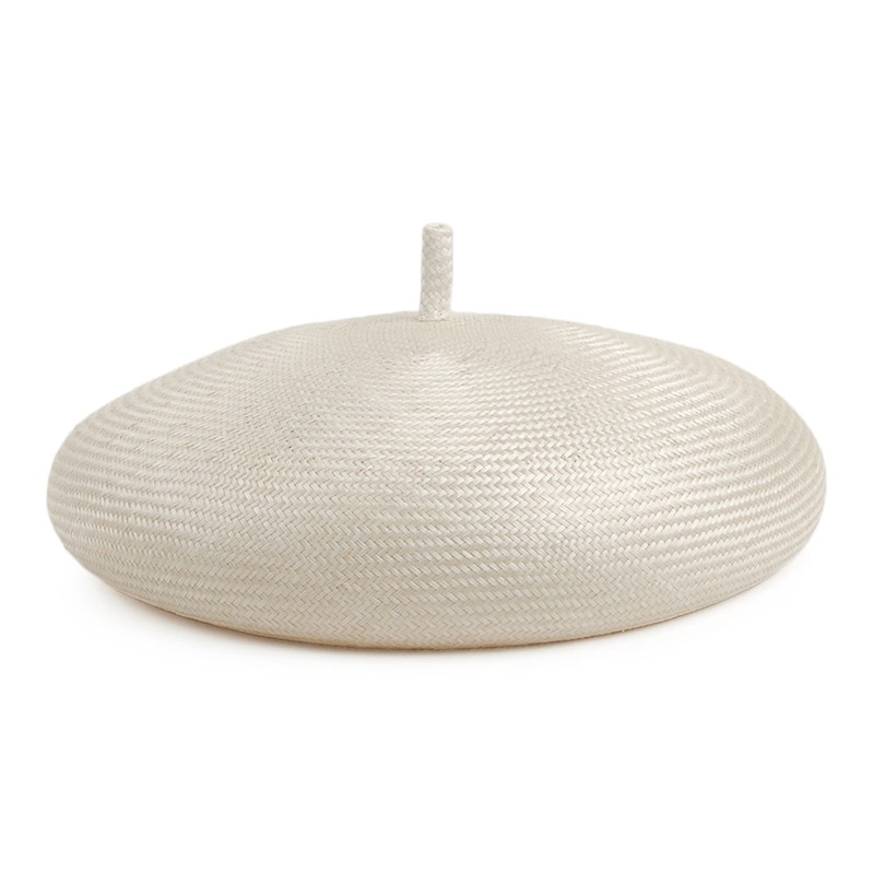 Whiteley Hats Audrey Straw Beret – Ivory 1-Size