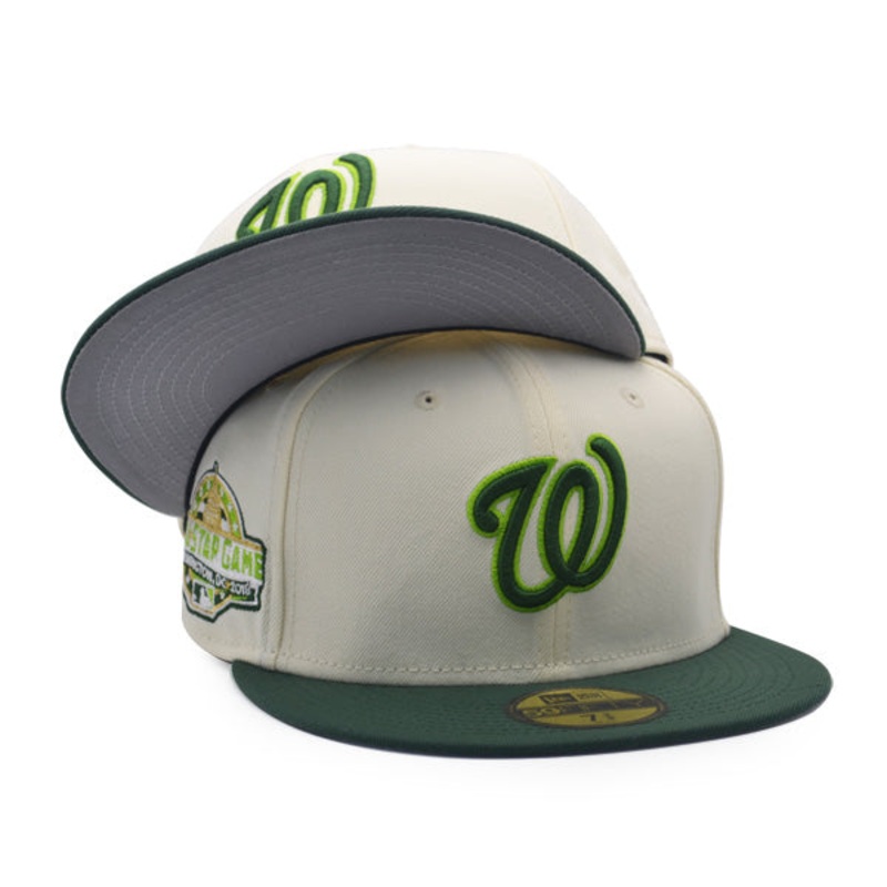 Washington Nationals 2018 ALL-STAR GAME Exclusive New Era 59Fifty Fitted Hat – Chrome/Pine/Gold Metallic 7