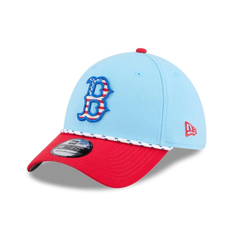 Boston Red Sox MLB 4th Of July Blue 39THIRTY Stretch Fit Cap S-M