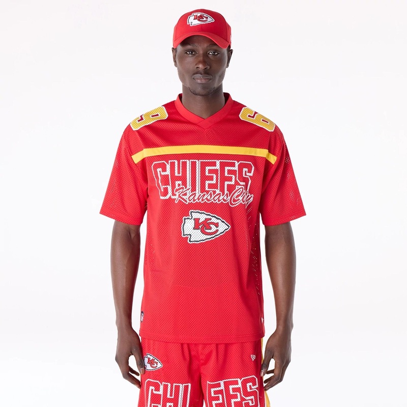 Kansas City Chiefs NFL Mesh Red T-Shirt XS