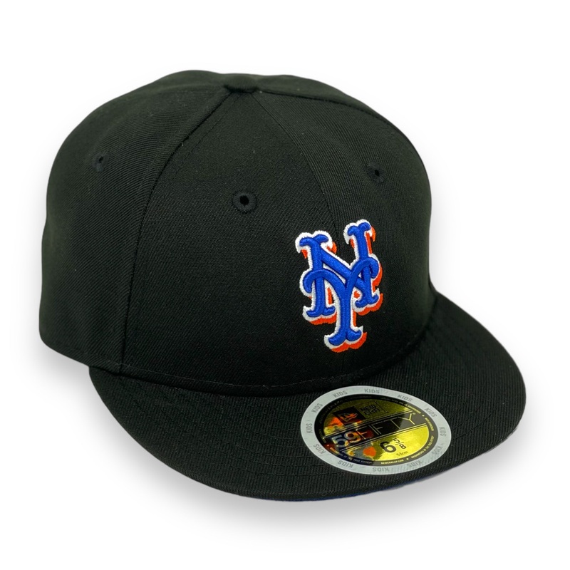 “KIDS” NEW YORK METS  NEW ERA 59FIFTY FITTED (ROYAL BLUE UNDER VISOR) 63/8