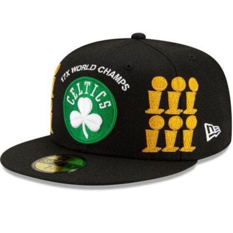New Era Boston Celtics Custom Trophy 2021 59FIFTY Fitted Hat