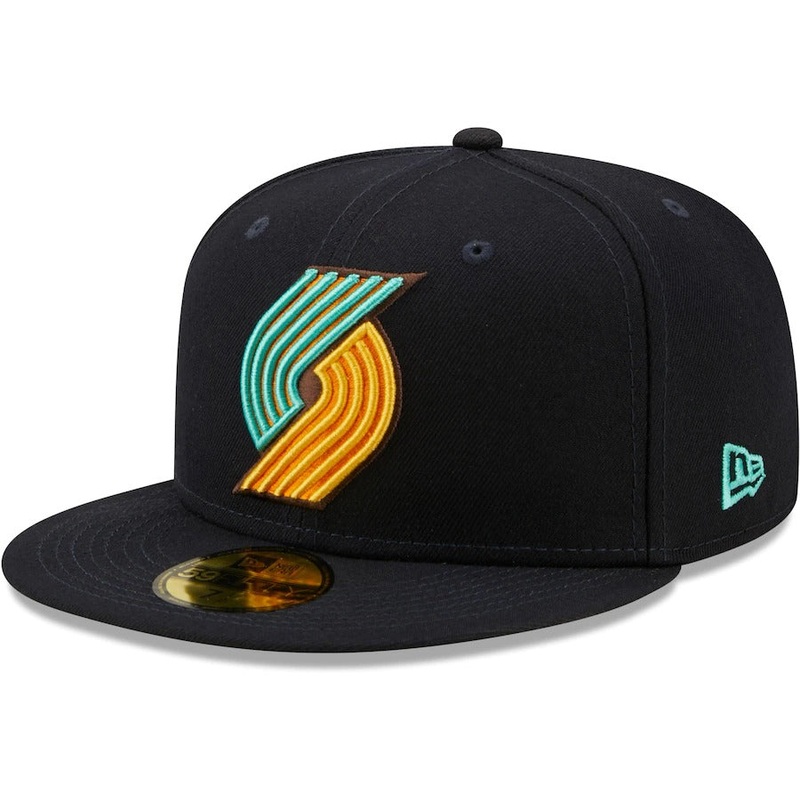 New Era Portland Trail Blazers Navy/Mint 59FIFTY Fitted Hat