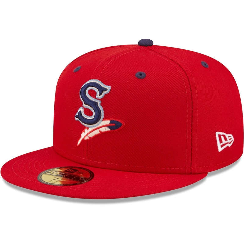 New Era Spokane Indians Red Authentic Collection 59FIFTY Fitted Hat