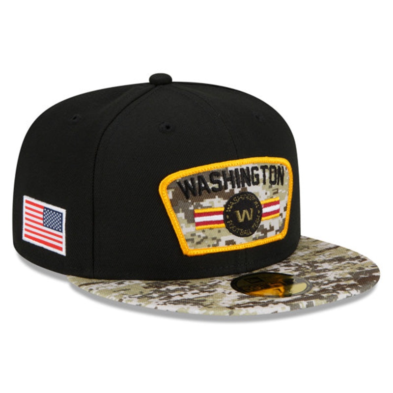 Washington Football Team New Era 2021 Salute To Service 59FIFTY Fitted Hat – Black/Camo 8