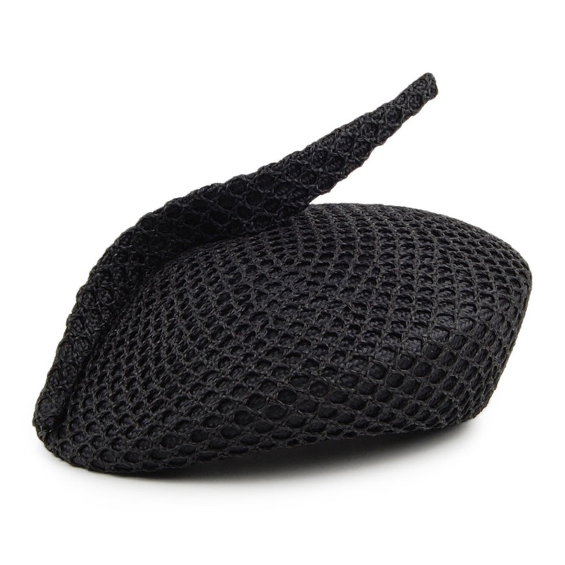 Whiteley Hats Wednesday Mesh Covered Pillbox – Black 1-Size