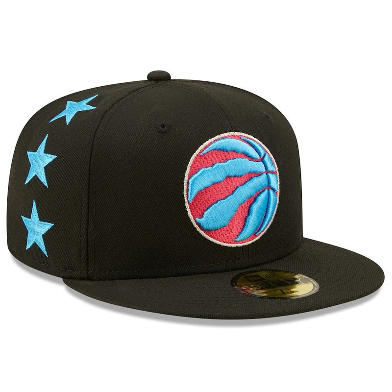 New Era  Toronto Raptors Black 2022 NBA All-Star Game Starry 59FIFTY Fitted Hat