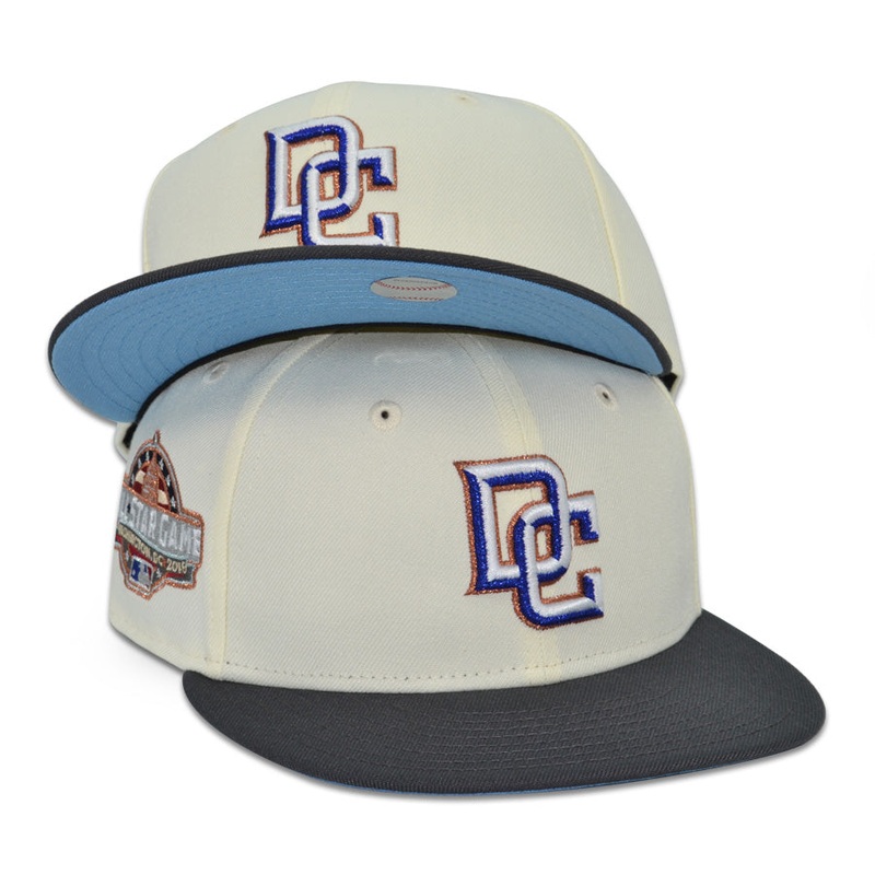 Washington Nationals DC “DA CAPO” Exclusive New Era 59Fifty Fitted Hat – Chrome/Graphite 6 7/8
