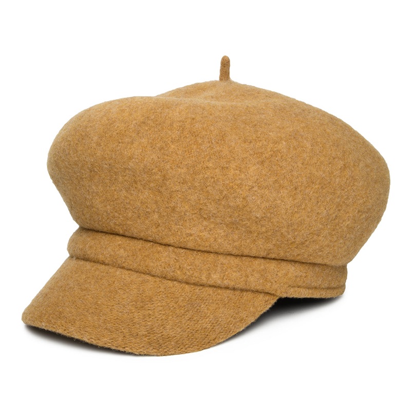 Whiteley Hats Vanessa Wool Baker Boy Cap – Mustard 1-Size